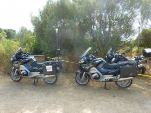 Motorbikes outfitted with Euro Media Group RF transmitters bring Tour de France fans close to the race action.