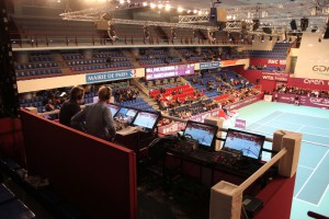 Eurosport’s commentator position was installed and managed by the Euro Media France teams, as were those of MCS and D17.