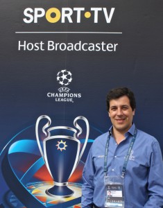 Alvaro Cabral is overseeing host operations for Sport TV at the Champions League Final.