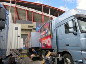 Visions has two OB vehicles on hand to support Fox Sports as well as Atlantis to support BSkyB's needs.