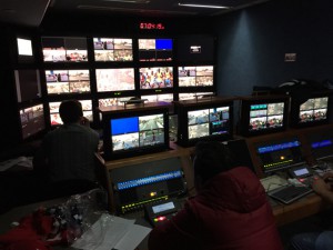 A look inside the Dubai Sports Channel's production truck that was used for the Standard Chartered's Dubai marathon.