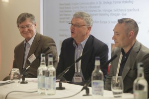 Steve Dupaix, Trevor Francis and Andy Newham at SportTech Europe May 7