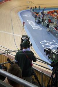 The last summer Olympics were held in London. Pictured here, an OBS crew covers cycling.