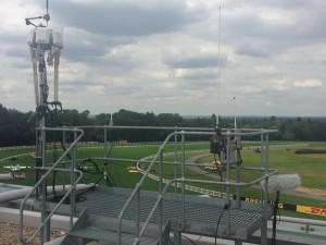 'Antenna world' at Red Bull Air Race, Ascot, on 16 August. 