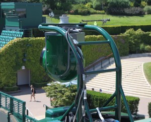 One of several Cineflex cameras with stabilised mount supplied by ACS to this year's Wimbledon Championships.