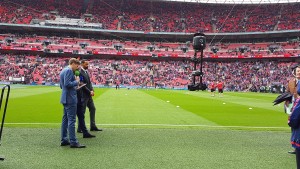 Presentation skills: Spidercam is a useful camera for pitch-side discussions