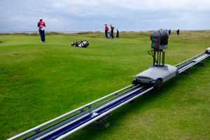 A railcam system on the fifth hole offers a unique perspective and captures much of the beauty of the Scottish coastline and the course in one shot.