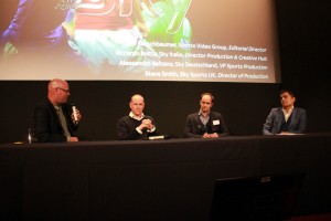 UHD @ Sky (L/R): Ken Kerschbaumer, Steve Smith, Alessandro Reitano and Riccardo Botta