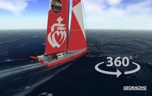 Vendee Globe 360: The interactive 360 player simulates the difficult navigation conditions during the demanding race