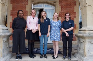 Women in television: Sandra Smith, Claire Popplewell, Katie-Jayne Mills, Emma Keith and Pam Barnes