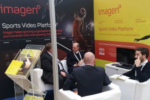 The Imagen stand at Sportel Monaco in October.