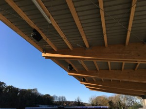 Martin Audio CDD-WR speakers in situ at Dover Athletic