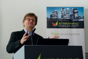 BT's Mike Rizzo giving his keynote address at the Streaming Forum on “Delivering an optimal OTT customer experience in the converging world of TV”