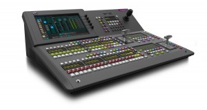 The new GV Korona switcher provides robust features with a smaller, space-efficient control surface