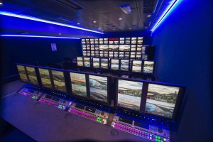 The Columbus 4K truck consists of 24 4K monitors driven by the IP3 router from Imagine Communications
