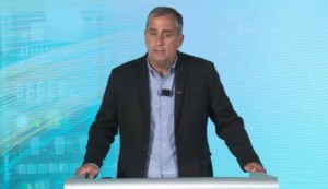 Intel CEO Brian Krzanich at the IOC/Intel press conference