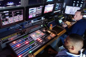 World first: Inside the VR live production van in the TV compound, MD-1 June 2