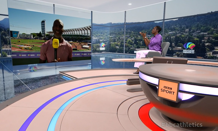 BBC returns to dock10 virtual studio for World Athletics Championships