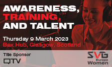 SVG Europe Women Scotland: Awareness, Training and Talent